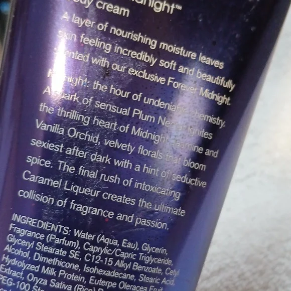 FOREVER MIDNIGHT BODY CREAM 8 OZ/NEW‎